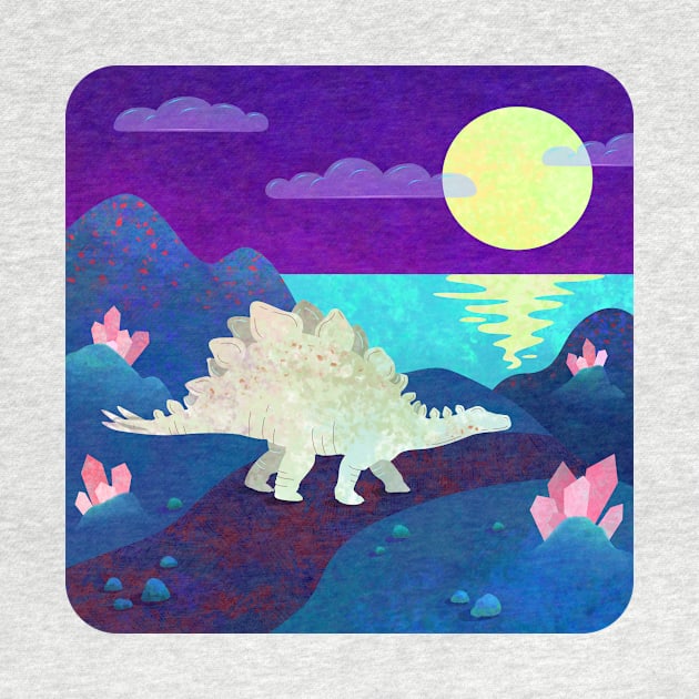 Stegosaurus Night Walk by DearTreehouse